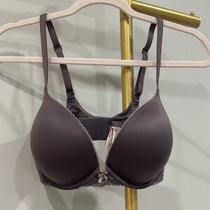 Victoria’s Secret Body By Victoria Padded Push Up Dark Gray Bra